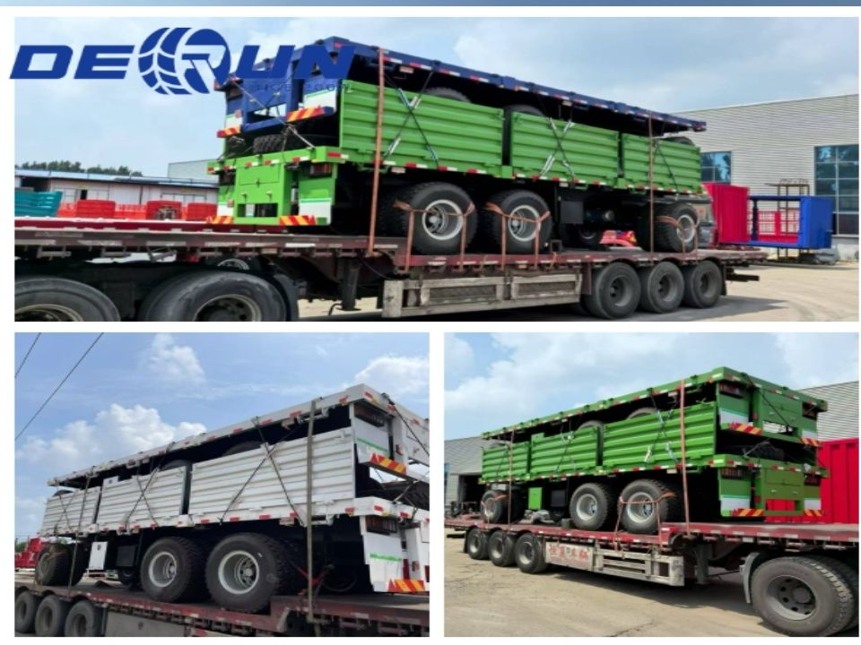 Derun Six Unità Fence Cargo Il rimorchio completo è stato spedito ufficialmente a Port