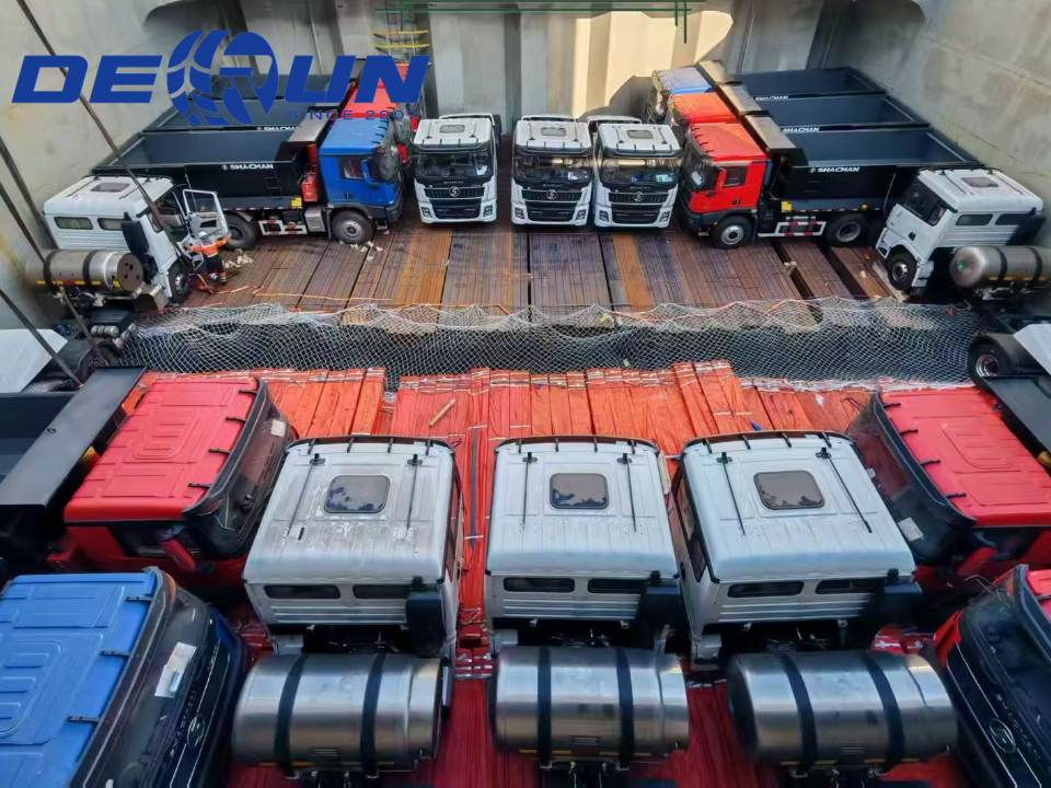 Derun ha spedito con successo camion pesanti Shacman in Sud America alla rinfusa