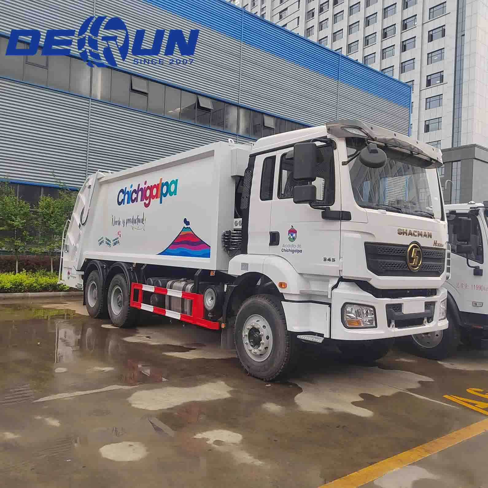 Camion della spazzatura compattatore Shacman 6x4